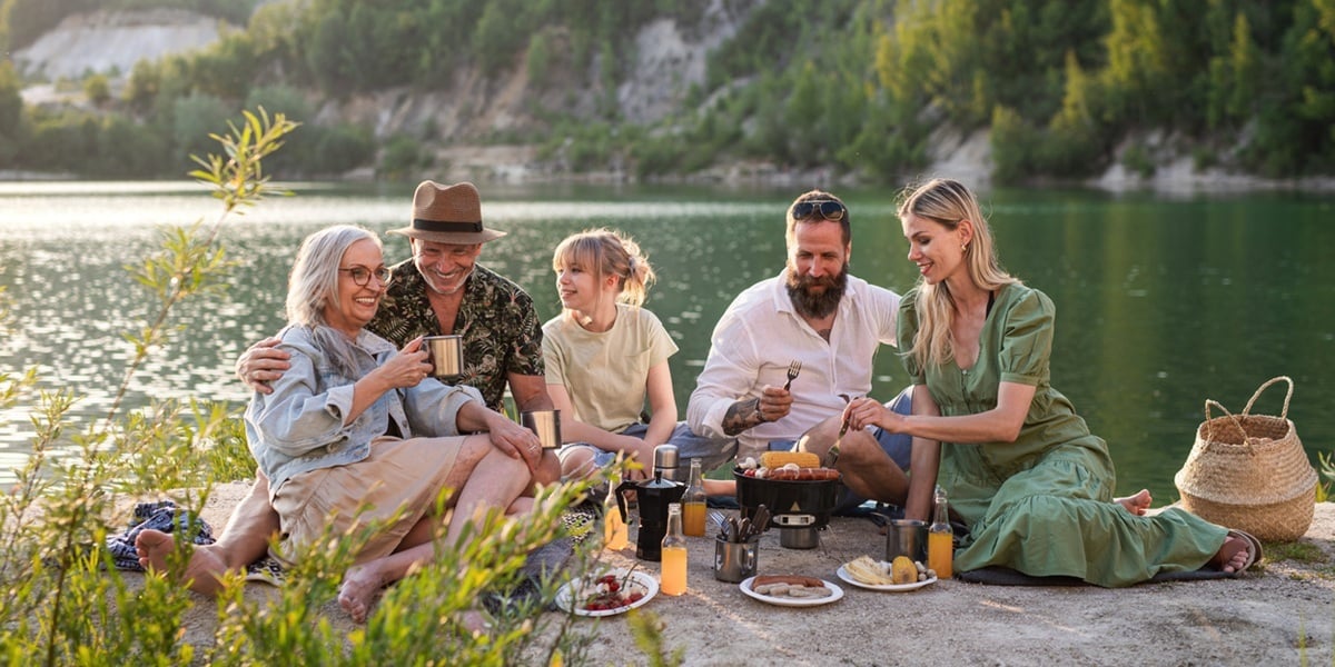 Quiet Millionaire picnic family